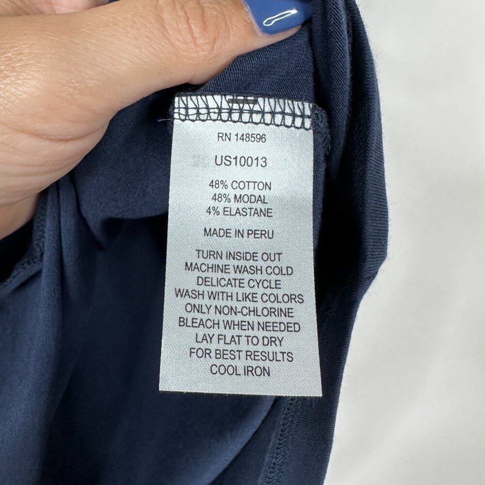 2/$30 Nwt Universal Standard Tee Rex Short Sleeve Navy Blazer Xs #A1015- 17 — image 6 of 8
